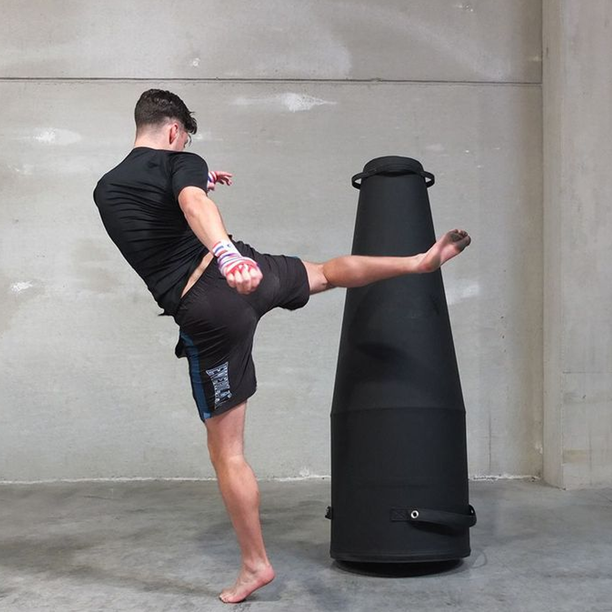 YA'Fi Punch Bag - Black / Brown zoomed grey