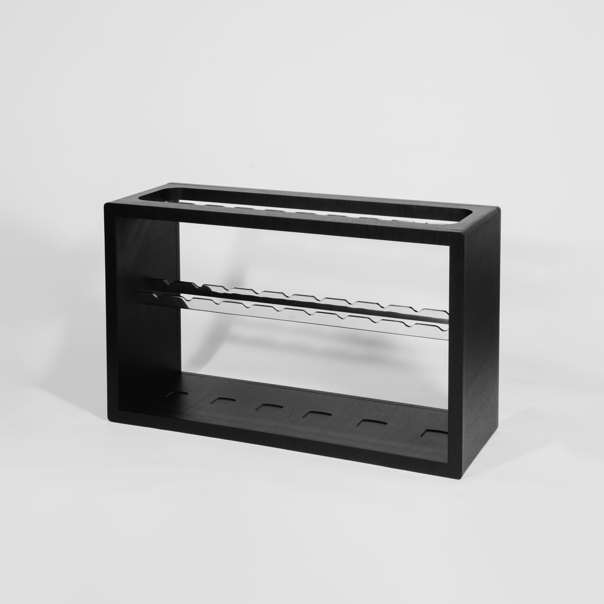Storage Floor System by Alama Studio - Alpi Planked Black empty grey normalized