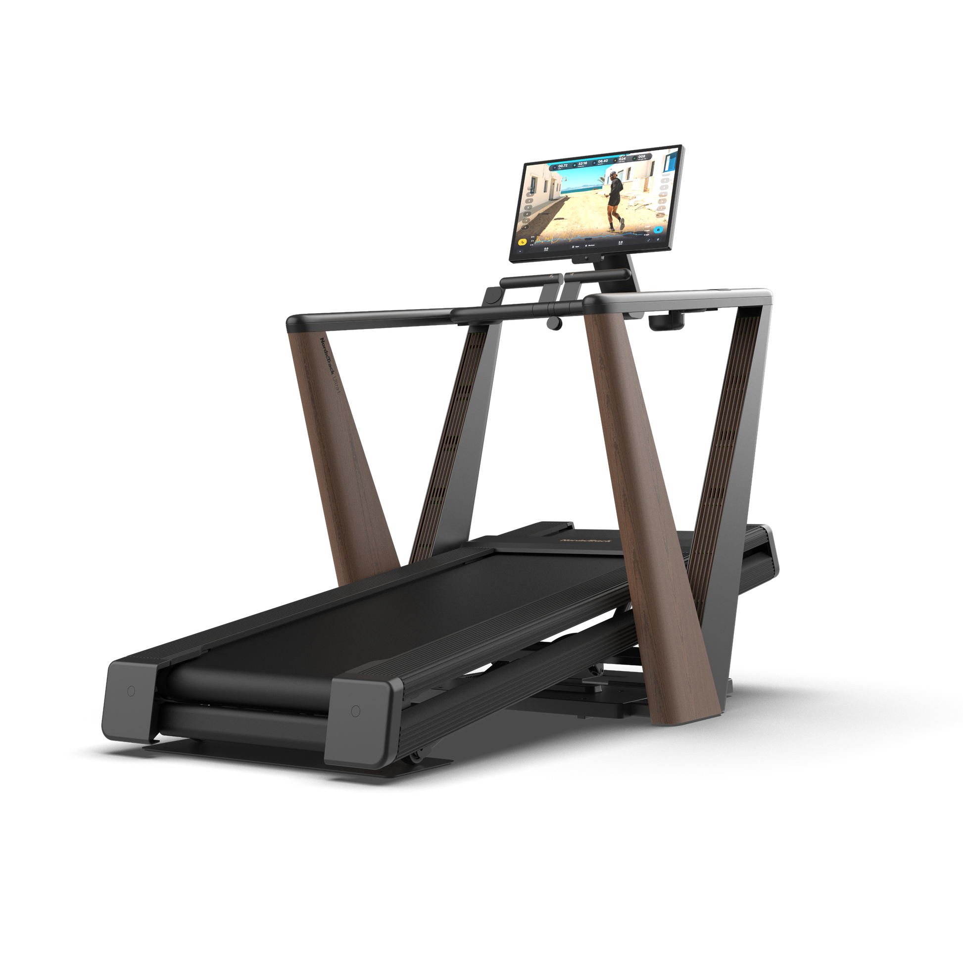 Ultra 1 Treadmill - Ultra 1 Treadmill walnut product view