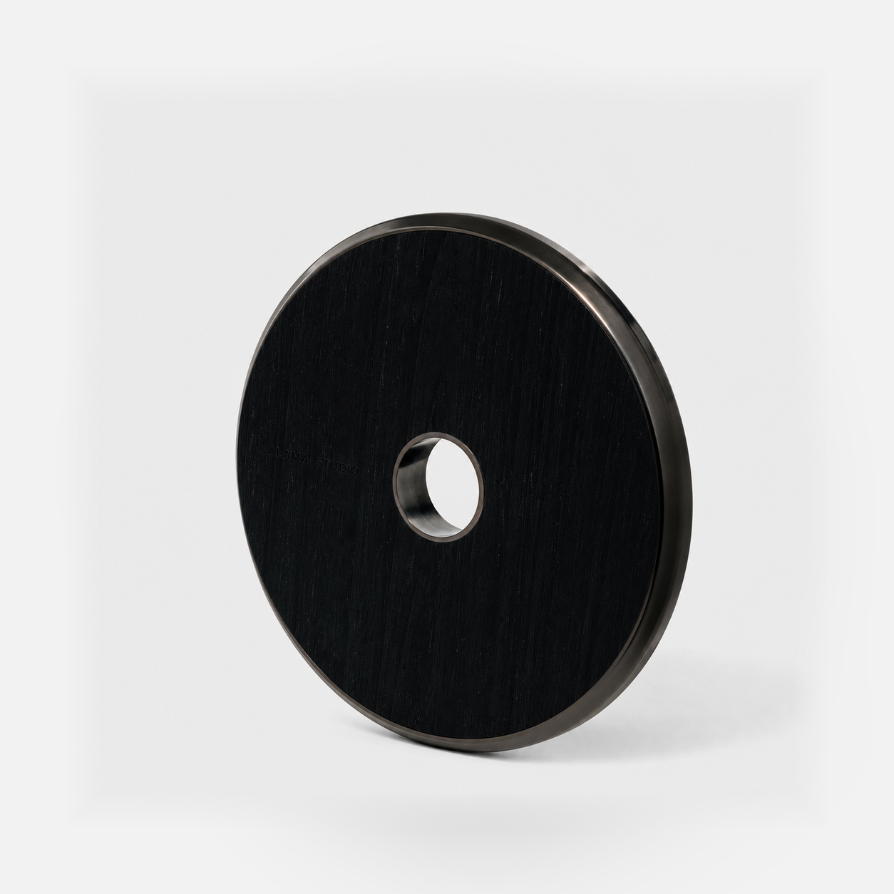 Barbell Weights by Alama Studio - Alpi Planked Black zoomed-out variant