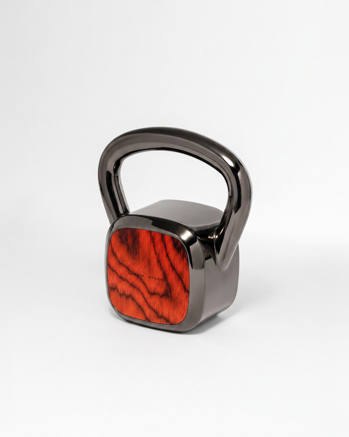 Kettlebell by Alama Studio — Alpi Sottsass Red, Black Gun PVD Stainless Steel — representative weight; selected weight may differ