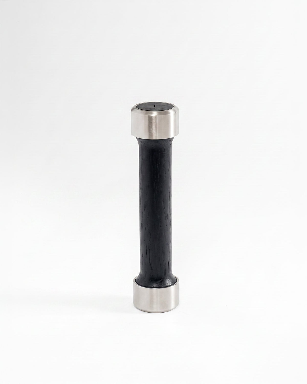 Light Dumbbells by Alama Studio — Alpi Planked Black, Satin Stainless Steel — representative weight; selected weight may differ