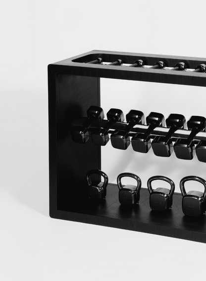 Dumbbell & Kettlebell Storage Floor System by Alama Studio