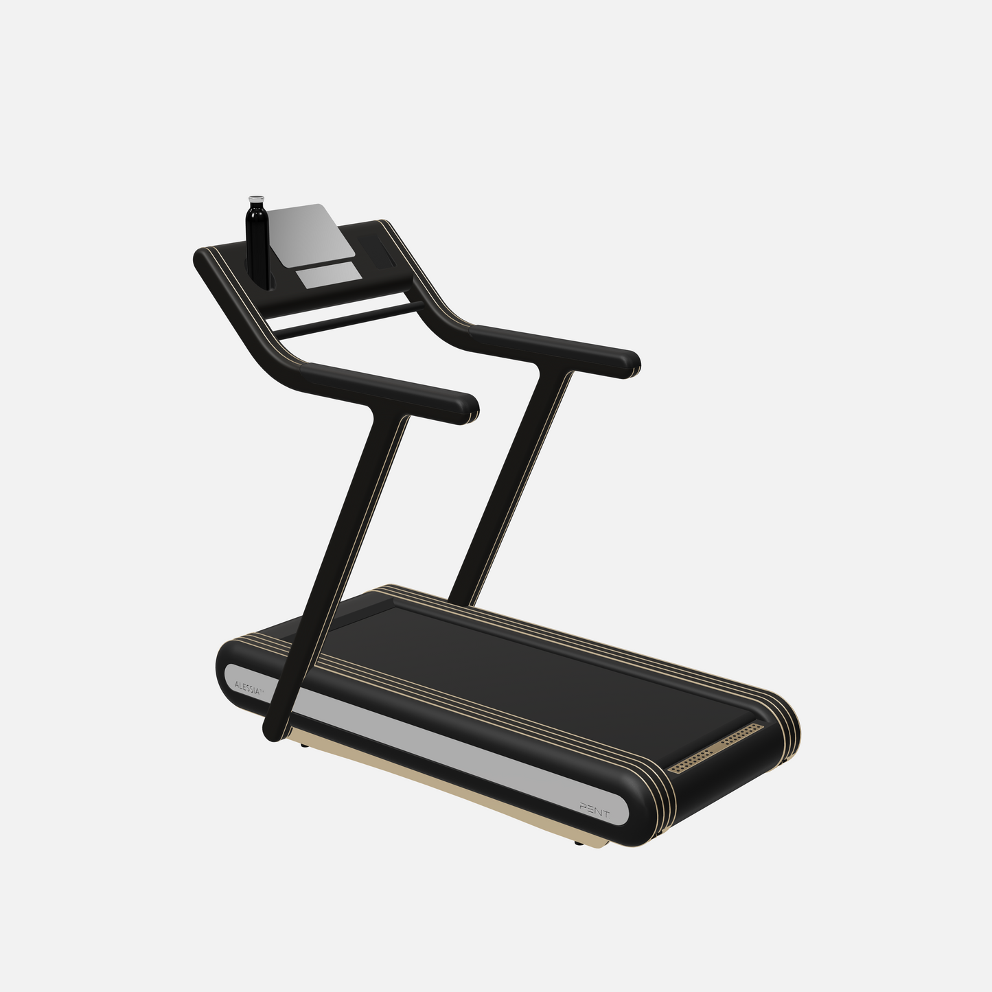 Alessia Motorized Treadmill — Gold, Black Ash, Black