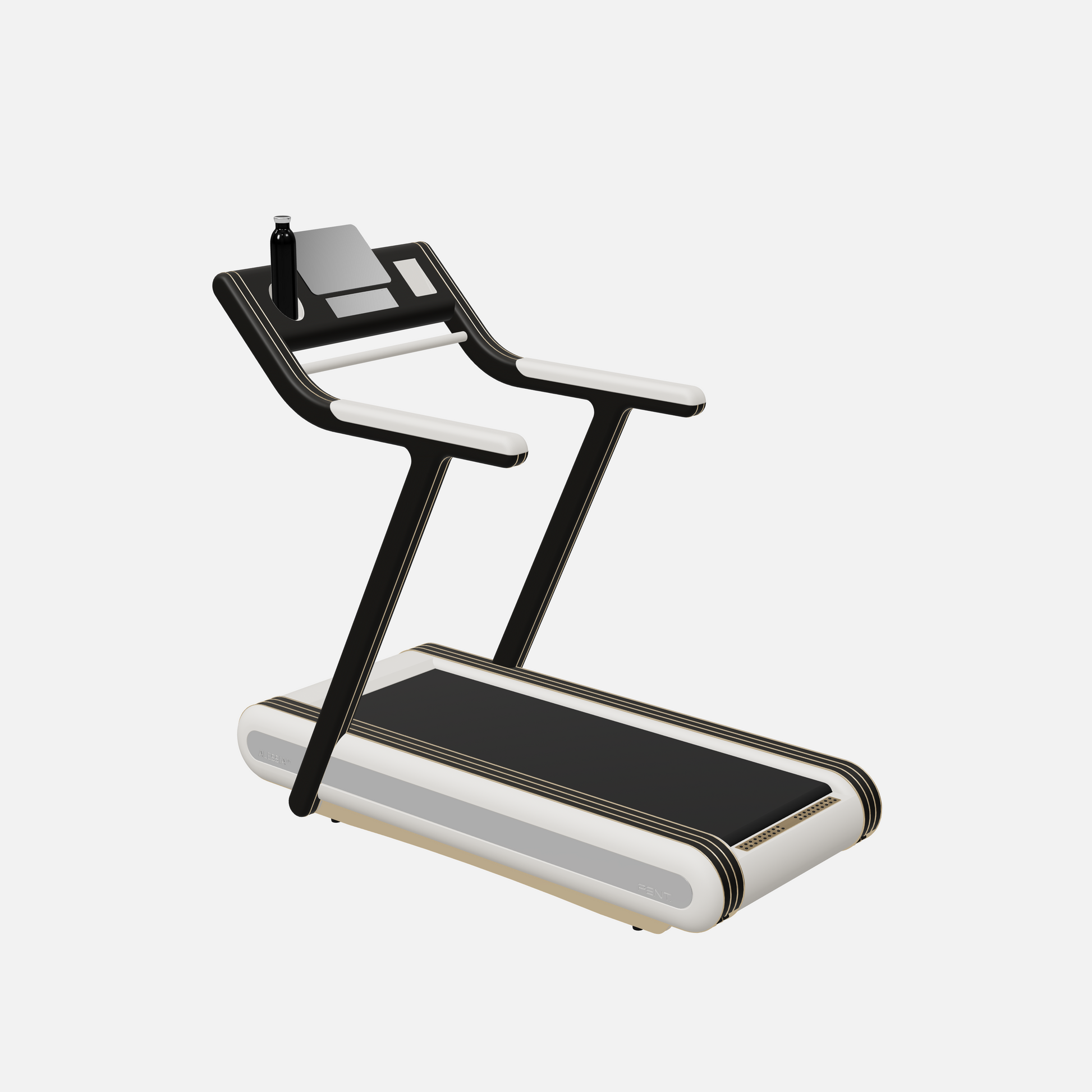 Alessia Motorized Treadmill — Gold, Black Ash, White