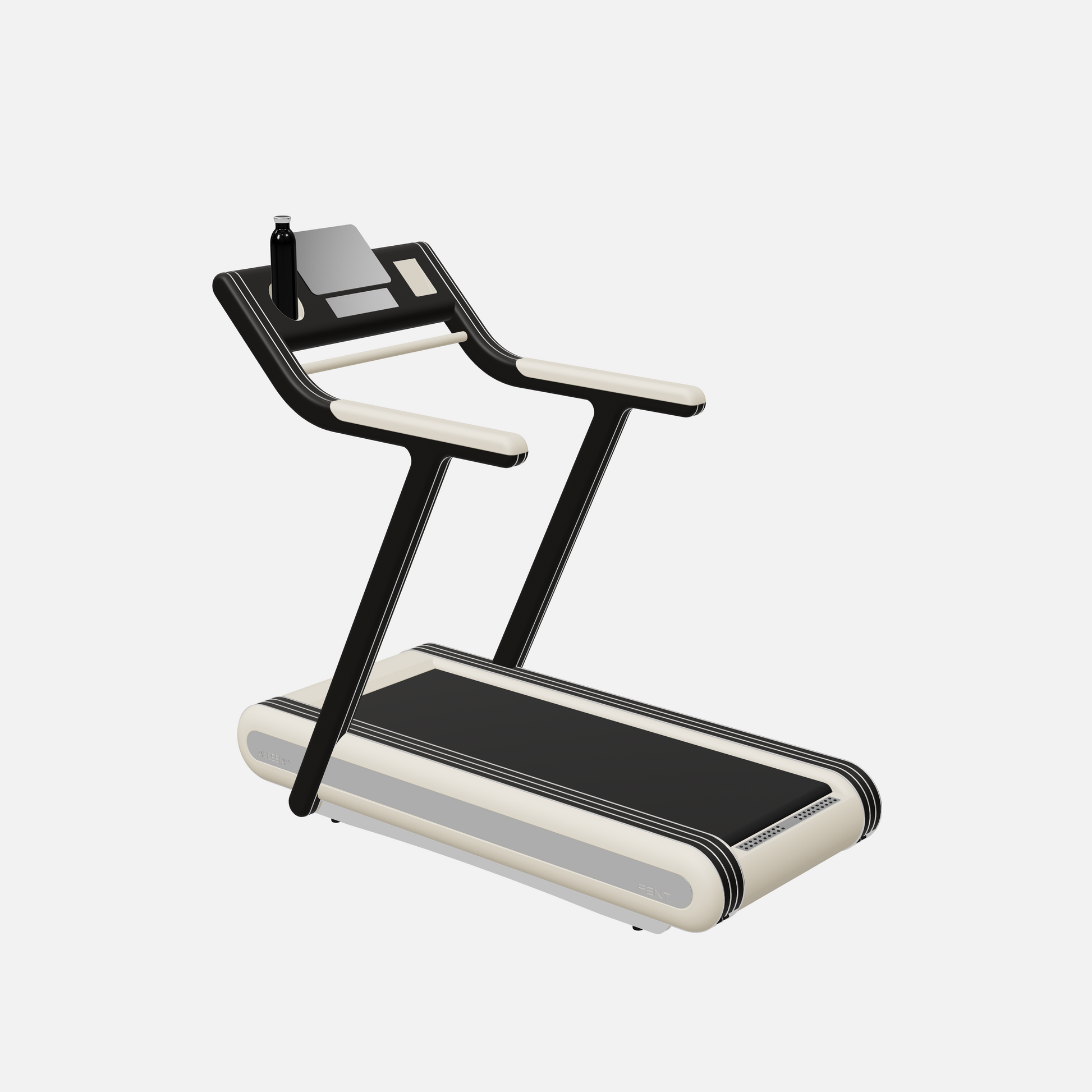 Alessia Motorized Treadmill — Stainless Steel, Black Ash, Beige