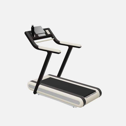 Alessia Motorized Treadmill — Stainless Steel, Black Ash, Beige