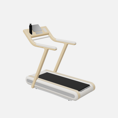 Alessia Motorized Treadmill — Stainless Steel, Natural Ash, White