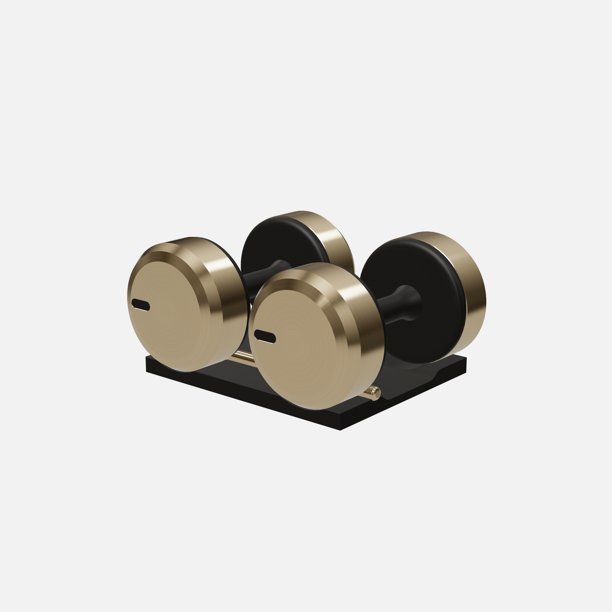 Colmia Dumbbell Pair — Gold, Black Ash