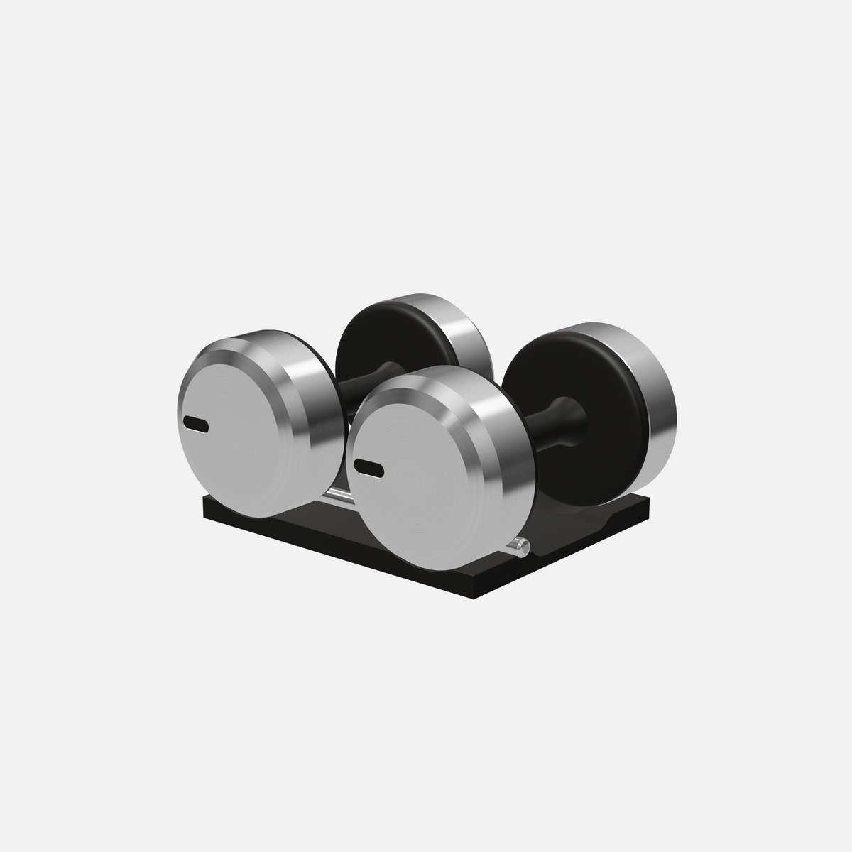 Colmia Dumbbell Pair — Stainless Steel, Black Ash