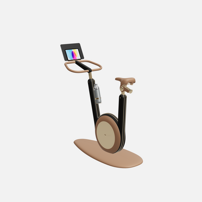 Hania Stationary Bicycle — Gold, Black Ash, Brown