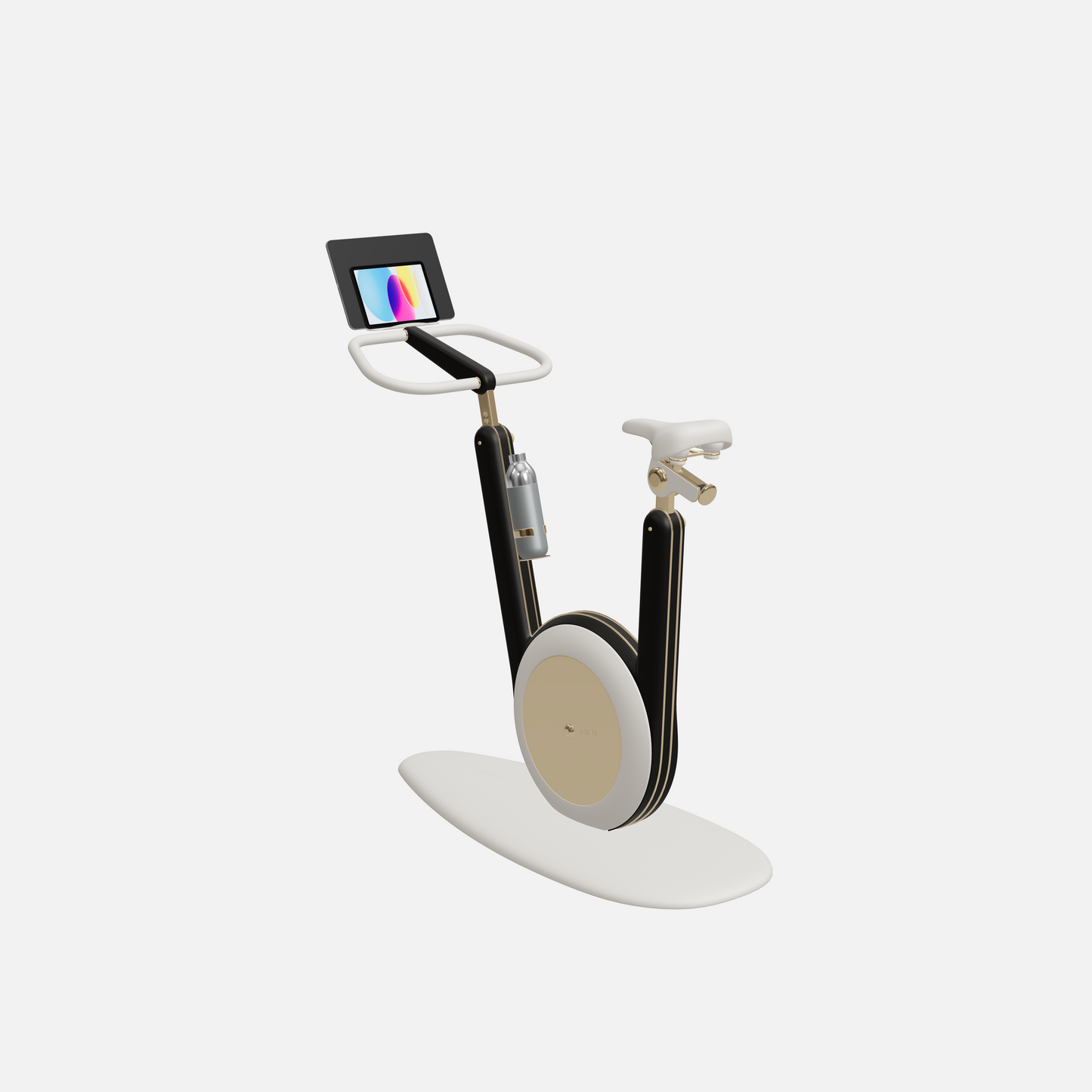 Hania Stationary Bicycle — Gold, Black Ash, White