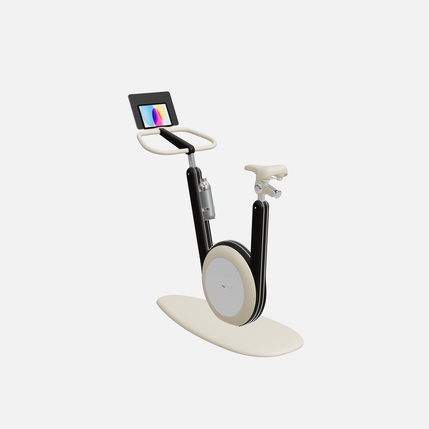 Hania Stationary Bicycle — Stainless Steel, Black Ash, Beige