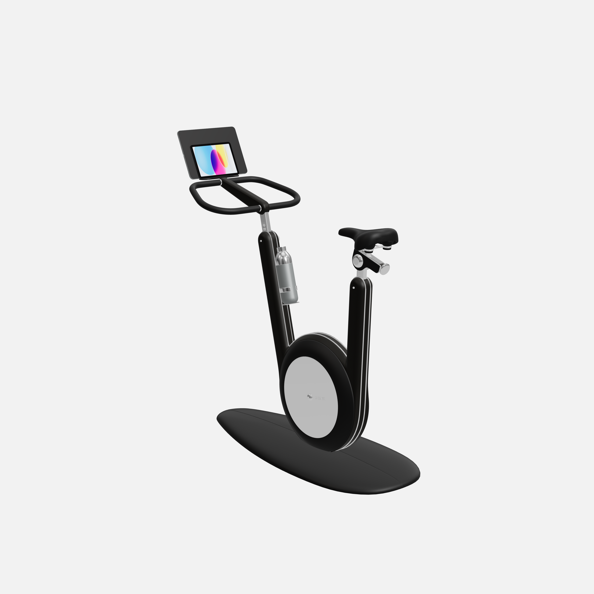 Hania Stationary Bicycle — Stainless Steel, Black Ash, Black
