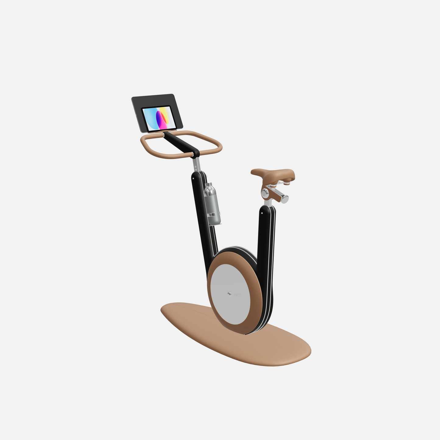 Hania Stationary Bicycle — Stainless Steel, Black Ash, Brown