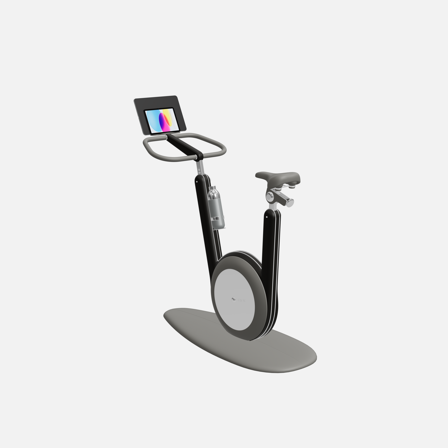 Hania Stationary Bicycle — Stainless Steel, Black Ash, Grey