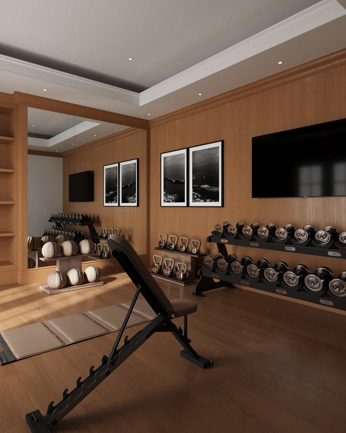 Rowayton Two Room Home Gym