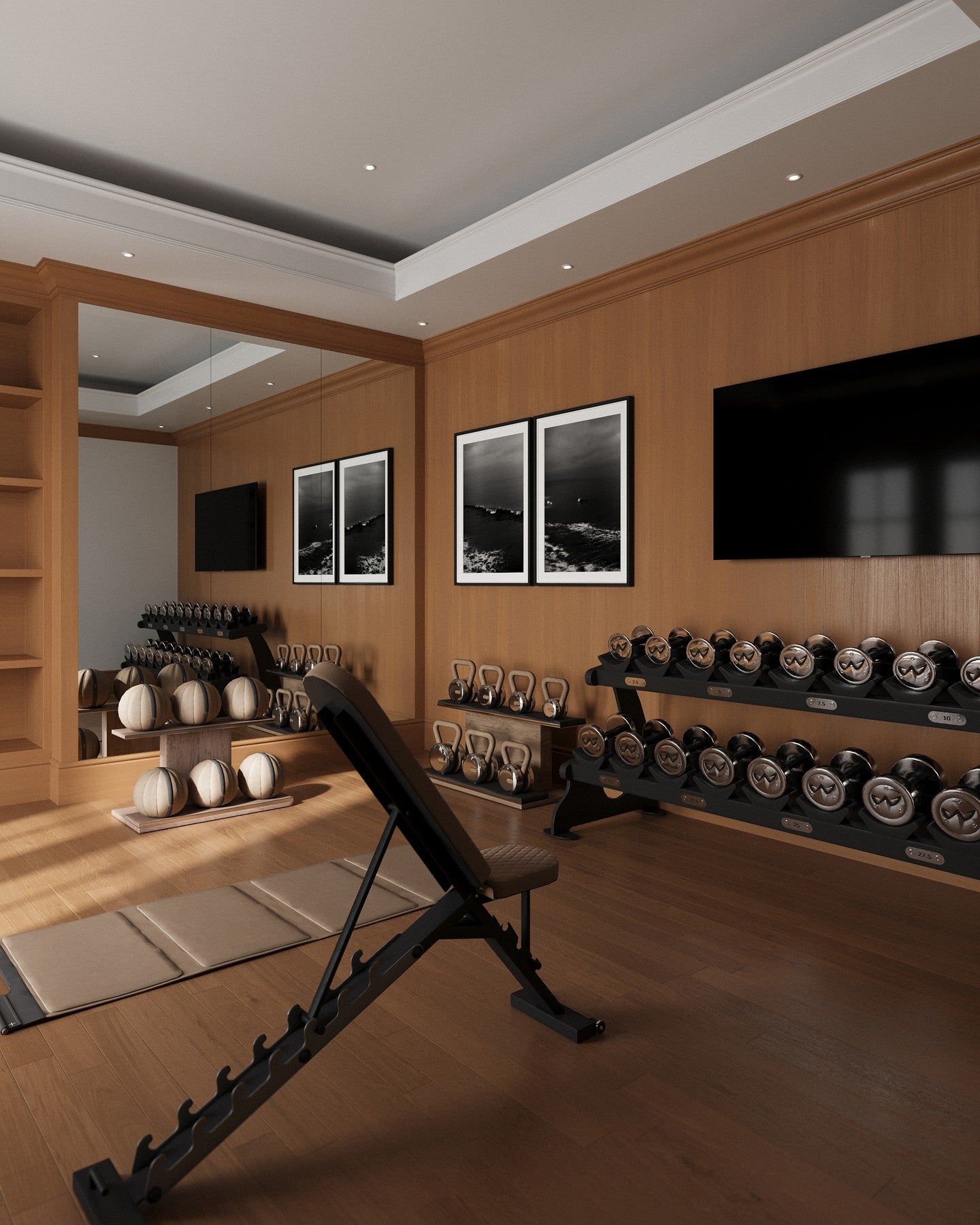 Rowayton Two Room Home Gym