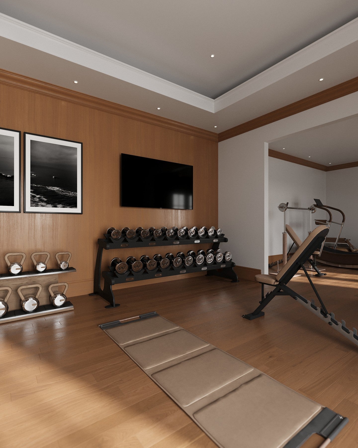 Rowayton Two Room Home Gym