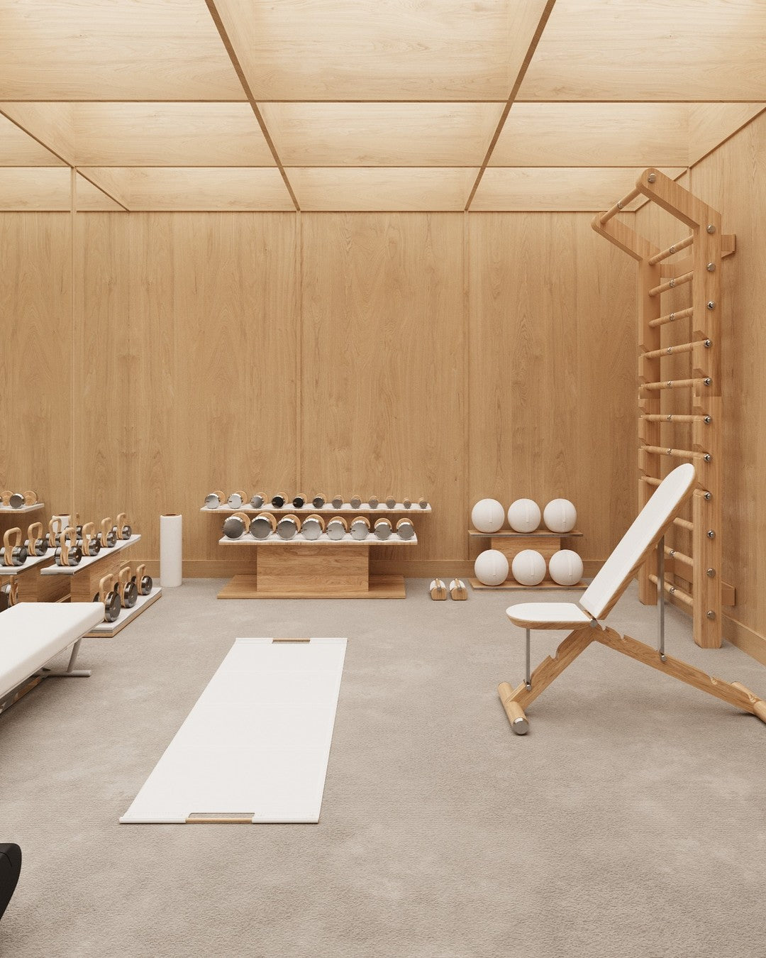 Wellesley Natural Ash Home Gym