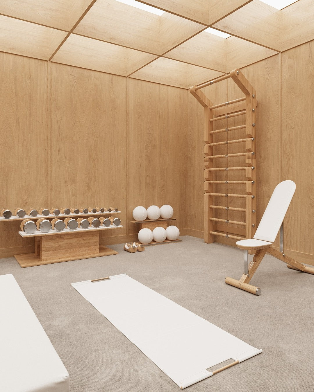 Wellesley Natural Ash Home Gym