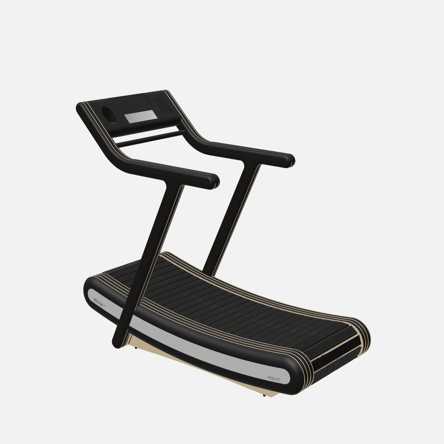 Irena Luxury Manual Treadmill — Gold, Black Ash, Black