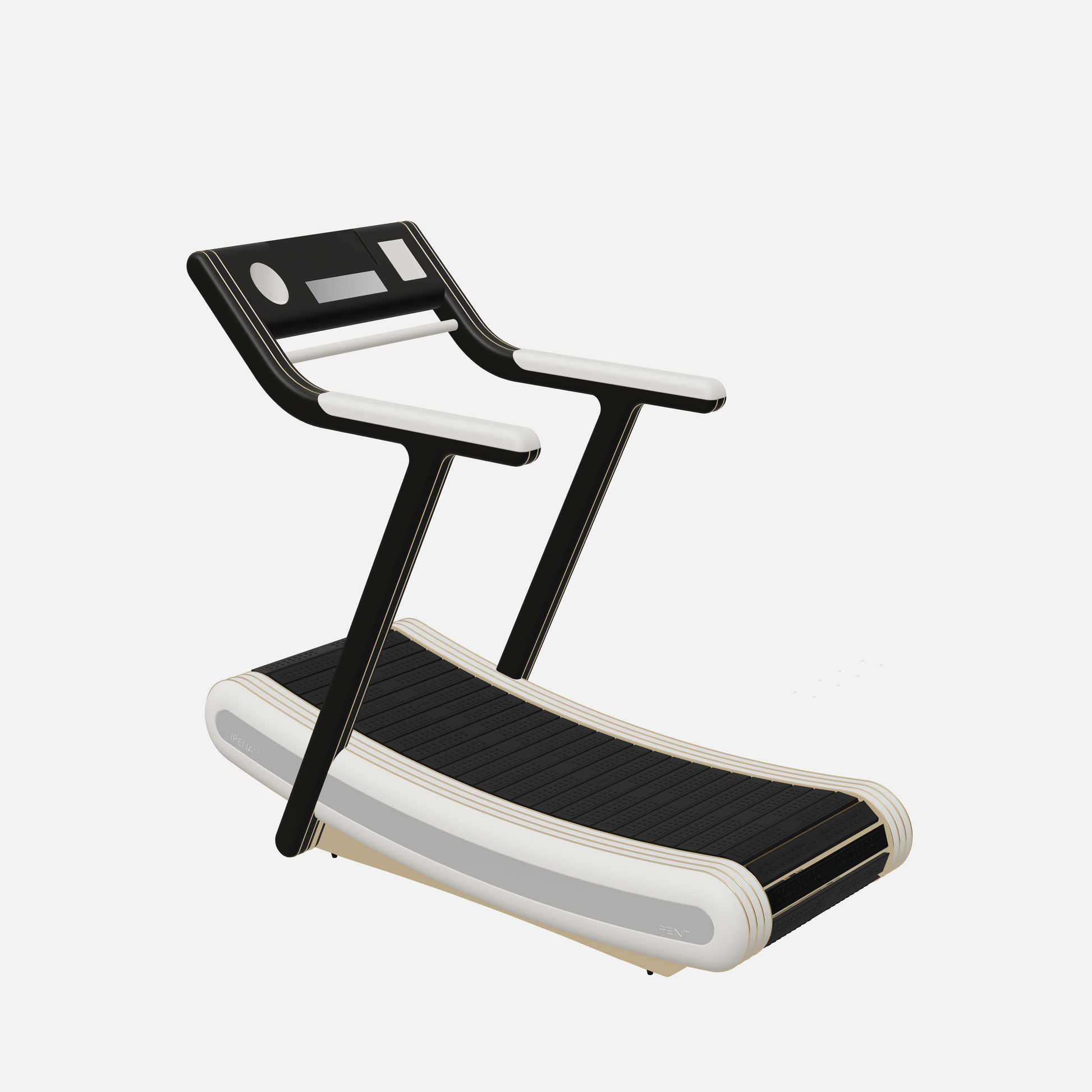 Irena Luxury Manual Treadmill — Gold, Black Ash, White