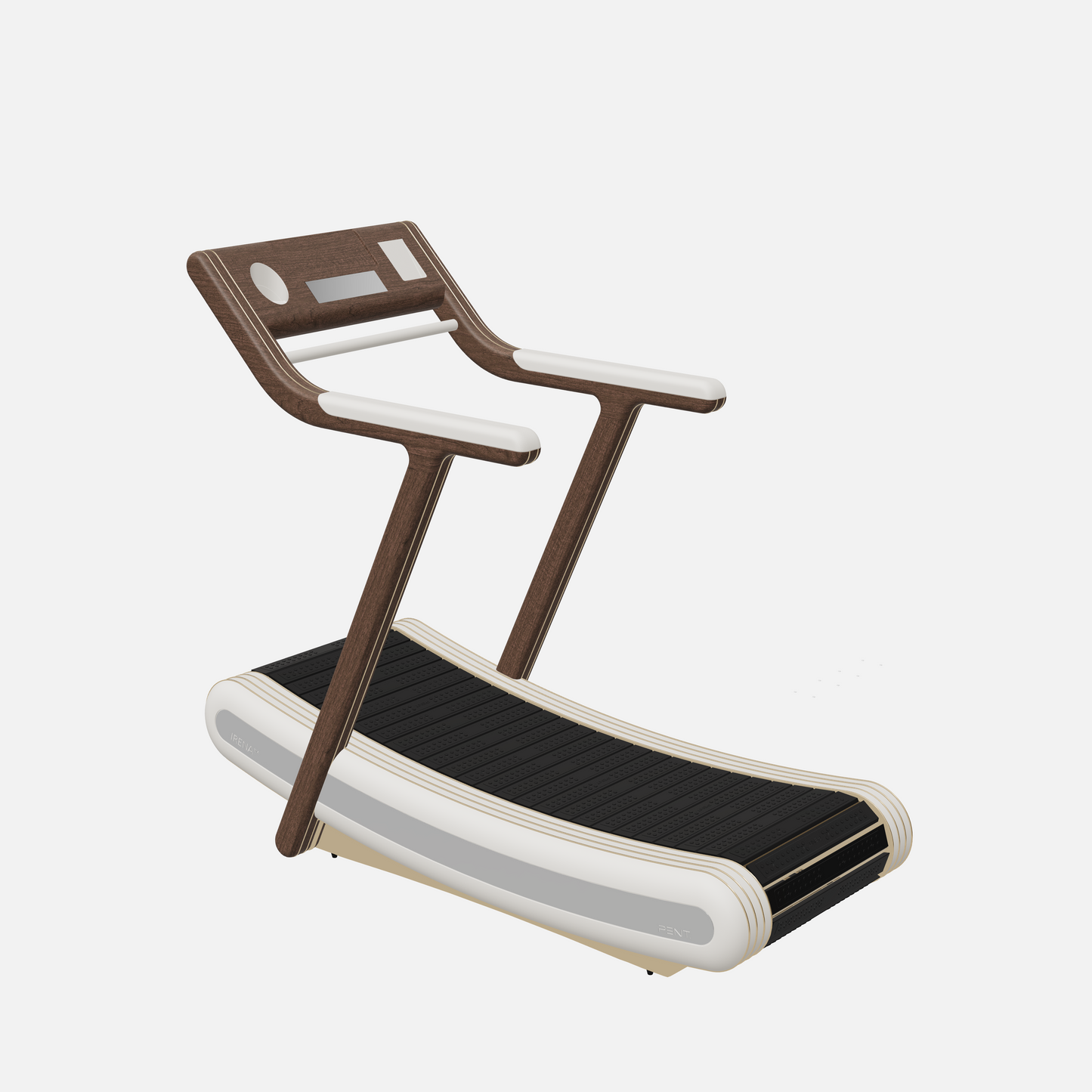 Irena Luxury Manual Treadmill — Gold, Dark Walnut, White