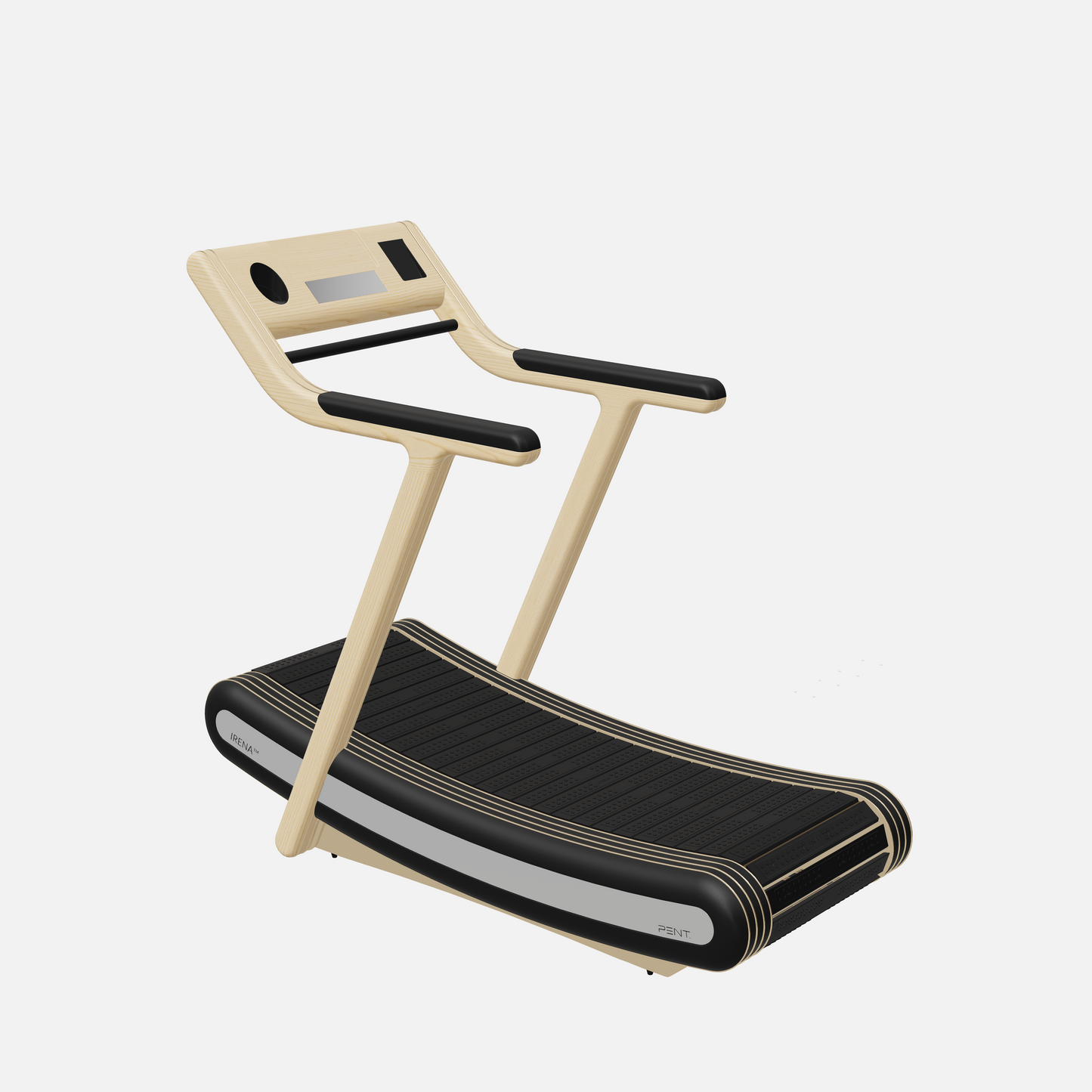 Irena Luxury Manual Treadmill — Gold, Natural Ash, Black