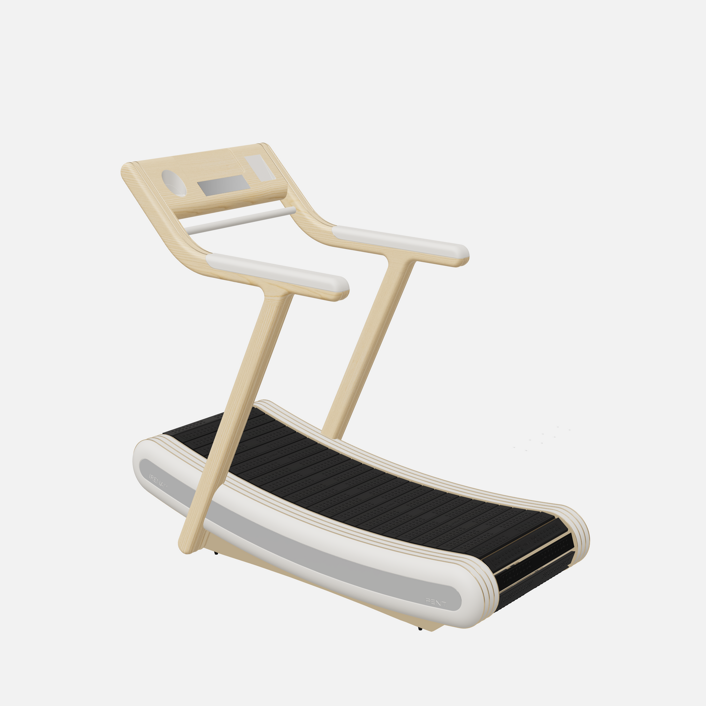 Irena Luxury Manual Treadmill — Gold, Natural Ash, White