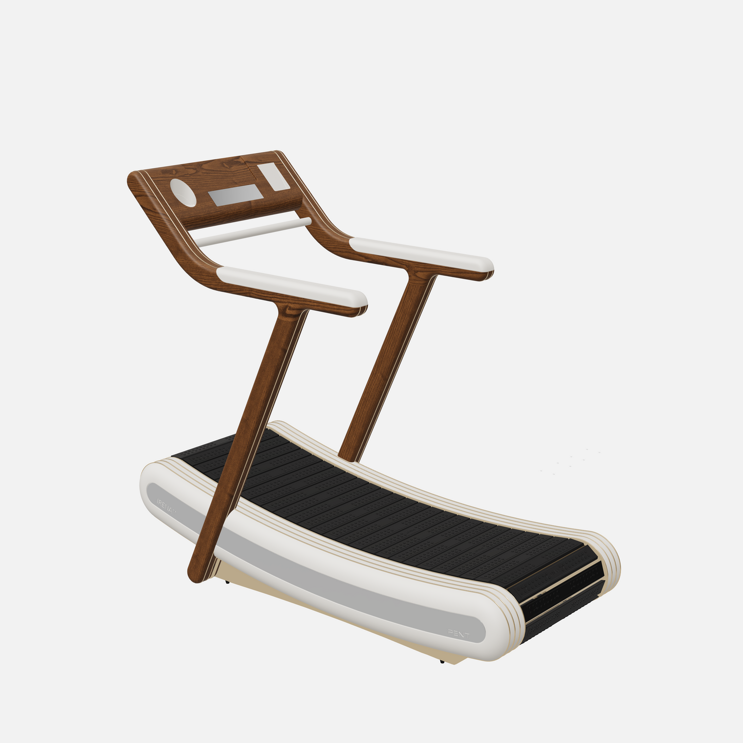 Irena Luxury Manual Treadmill — Gold, Walnut Ash, White