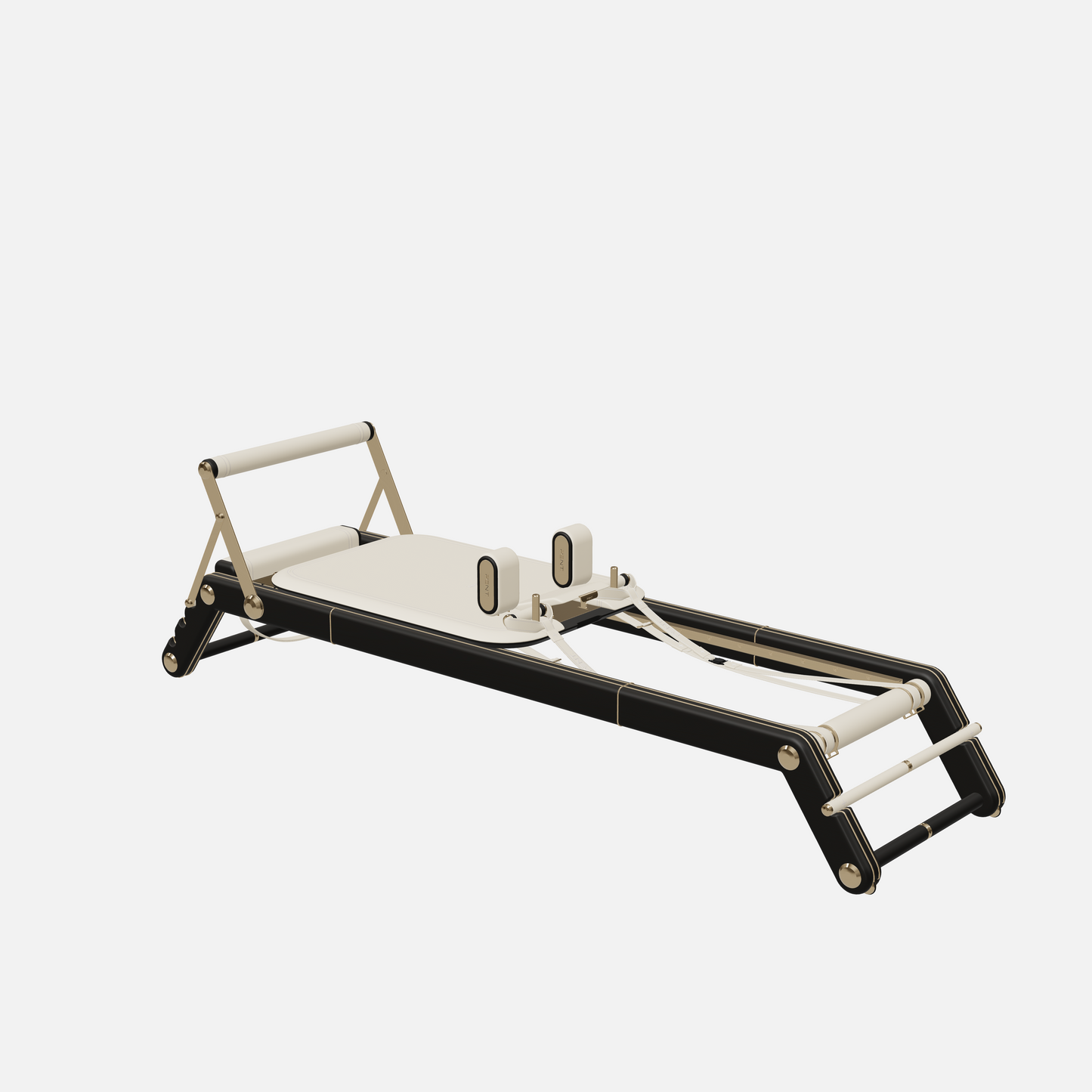 Joana Luxury Pilates Reformer — Gold, Black Ash, Beige