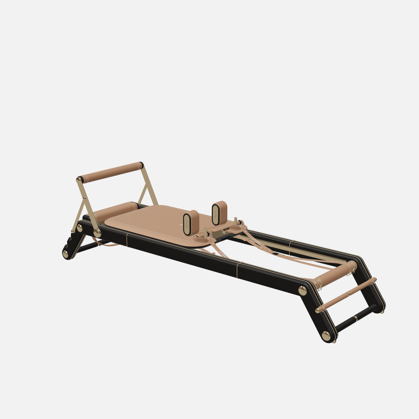 Joana Luxury Pilates Reformer — Gold, Black Ash, Brown