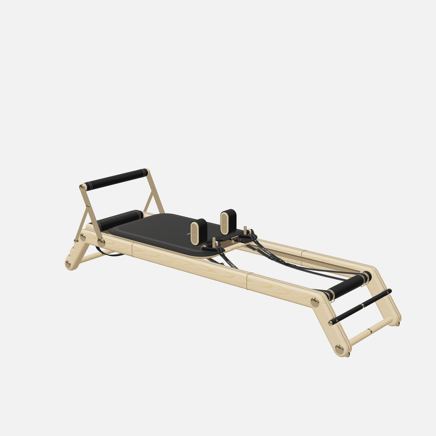 Joana Luxury Pilates Reformer — Gold, Natural Ash, Black