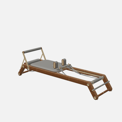 Joana Luxury Pilates Reformer — Gold, Walnut Ash, Grey