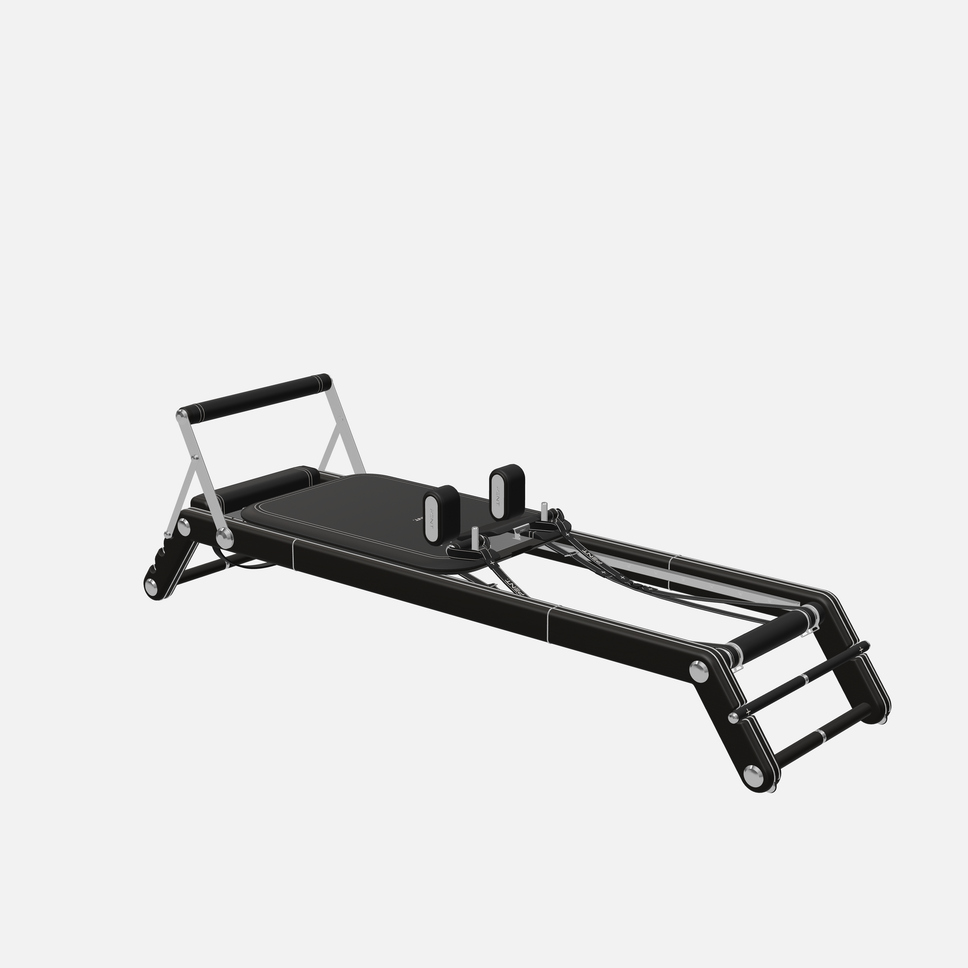 Joana Luxury Pilates Reformer — Stainless Steel, Black Ash, Black