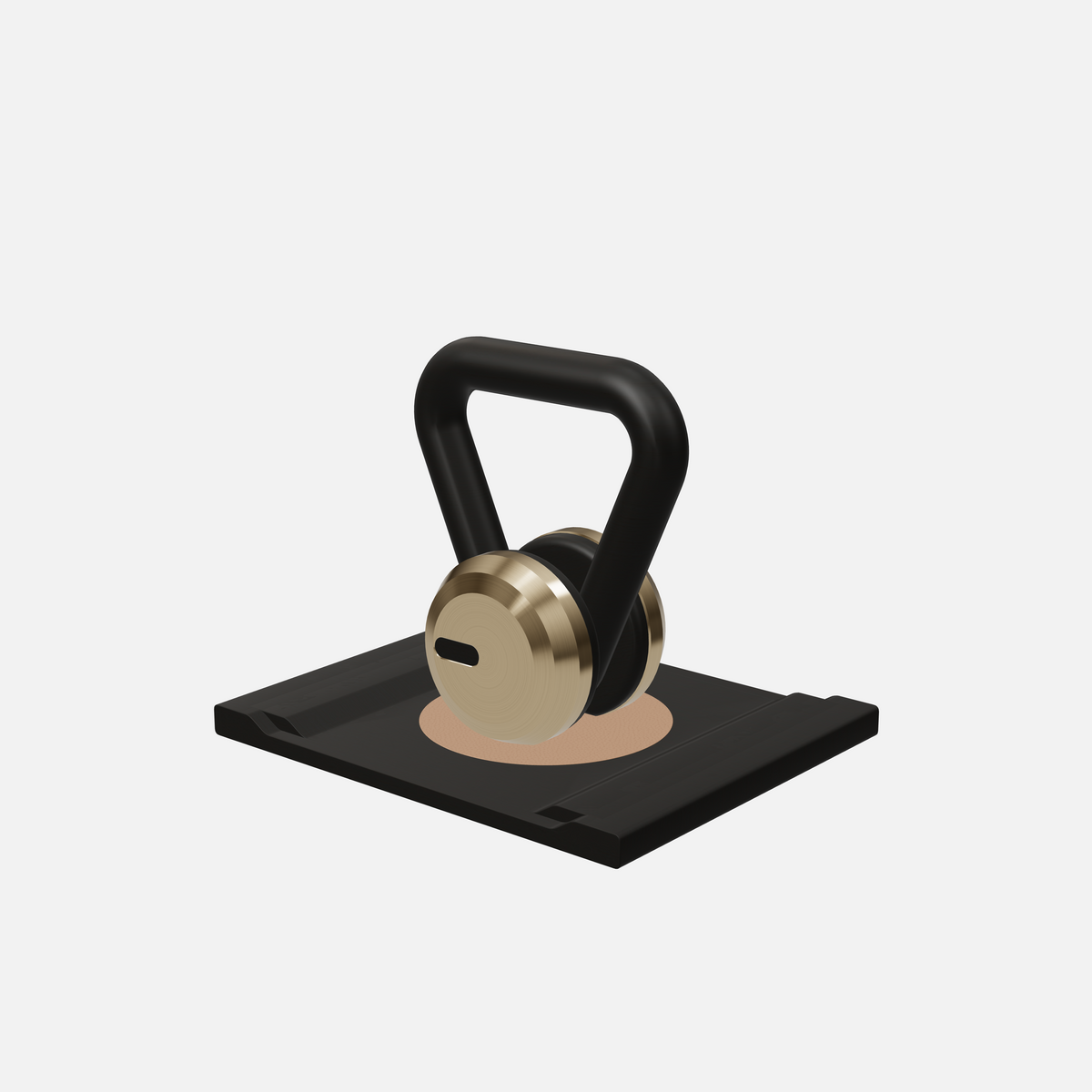 Lova Individual Kettlebell — Gold, Black Ash, Brown