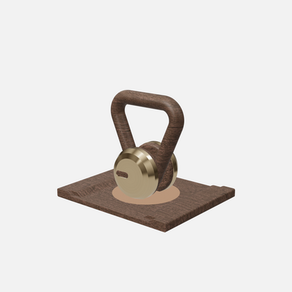 Lova Individual Kettlebell — Gold, Dark Walnut, Brown