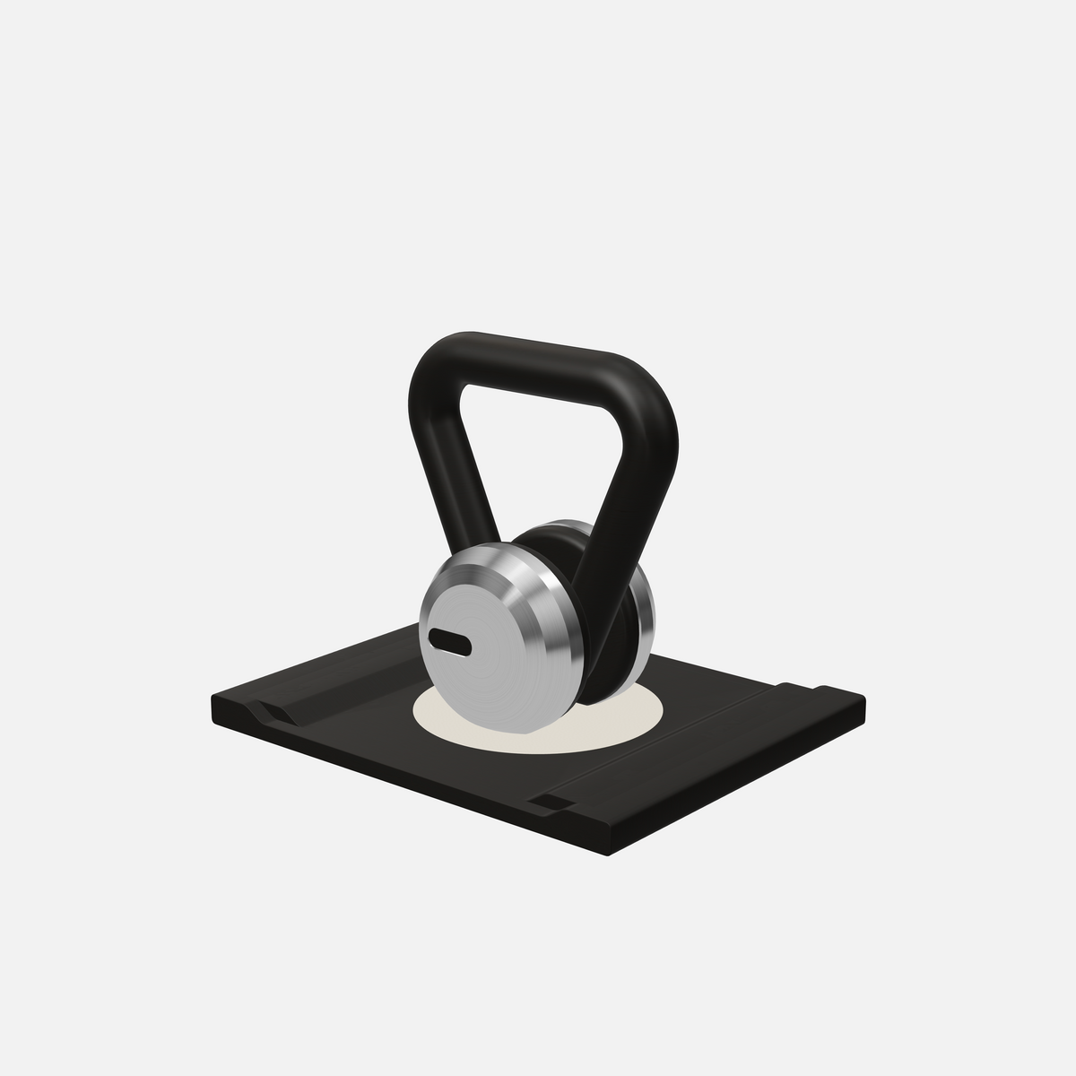 Lova Individual Kettlebell — Stainless Steel, Black Ash, Beige