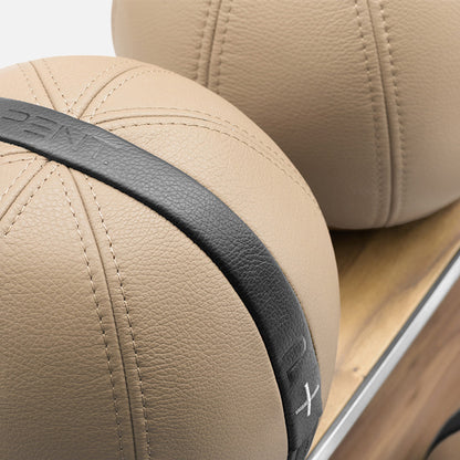 Moxa Vertical Leather Medicine Ball Set, Full lifestyle image