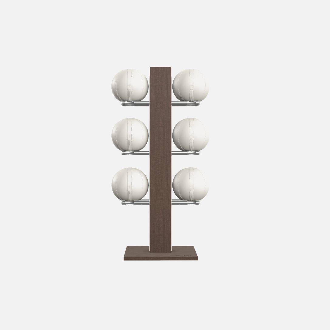 Moxa Vertical Leather Medicine Ball Set, Full lifestyle image