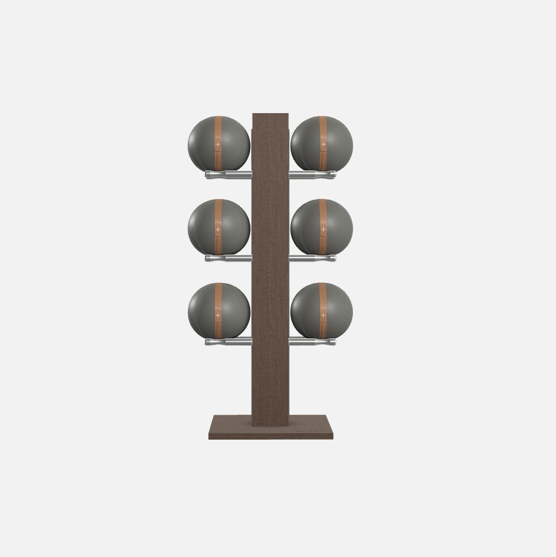 Moxa Vertical Leather Medicine Ball Set, Full
