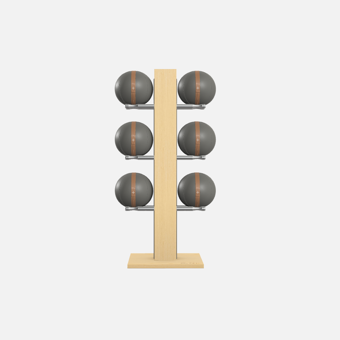 Moxa Vertical Leather Medicine Ball Set, Full
