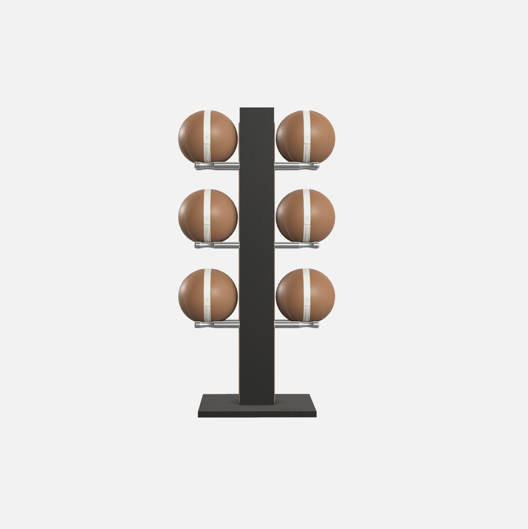 Moxa Vertical Leather Medicine Ball Set, Full lifestyle image