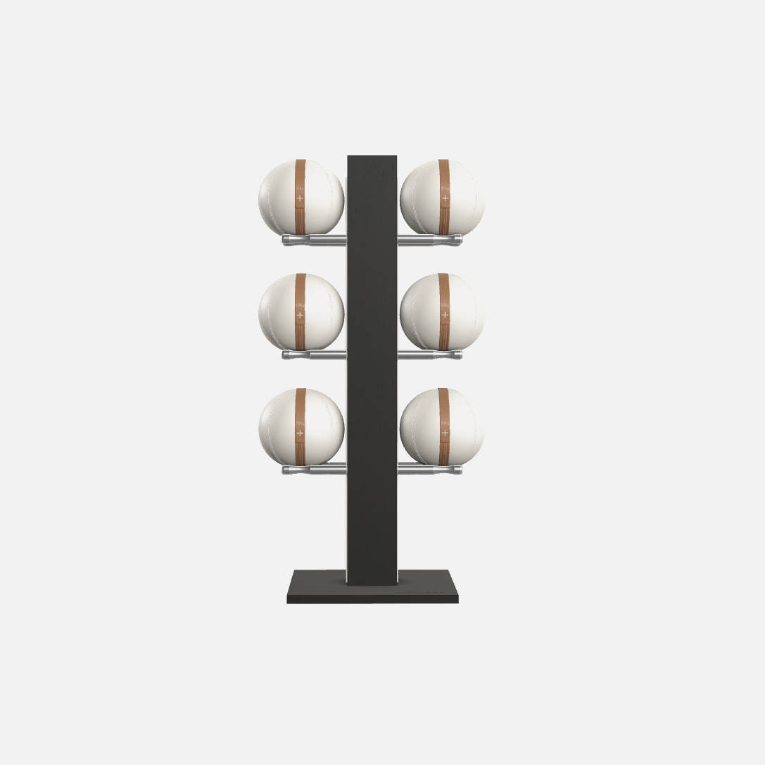 Moxa Vertical Leather Medicine Ball Set, Full