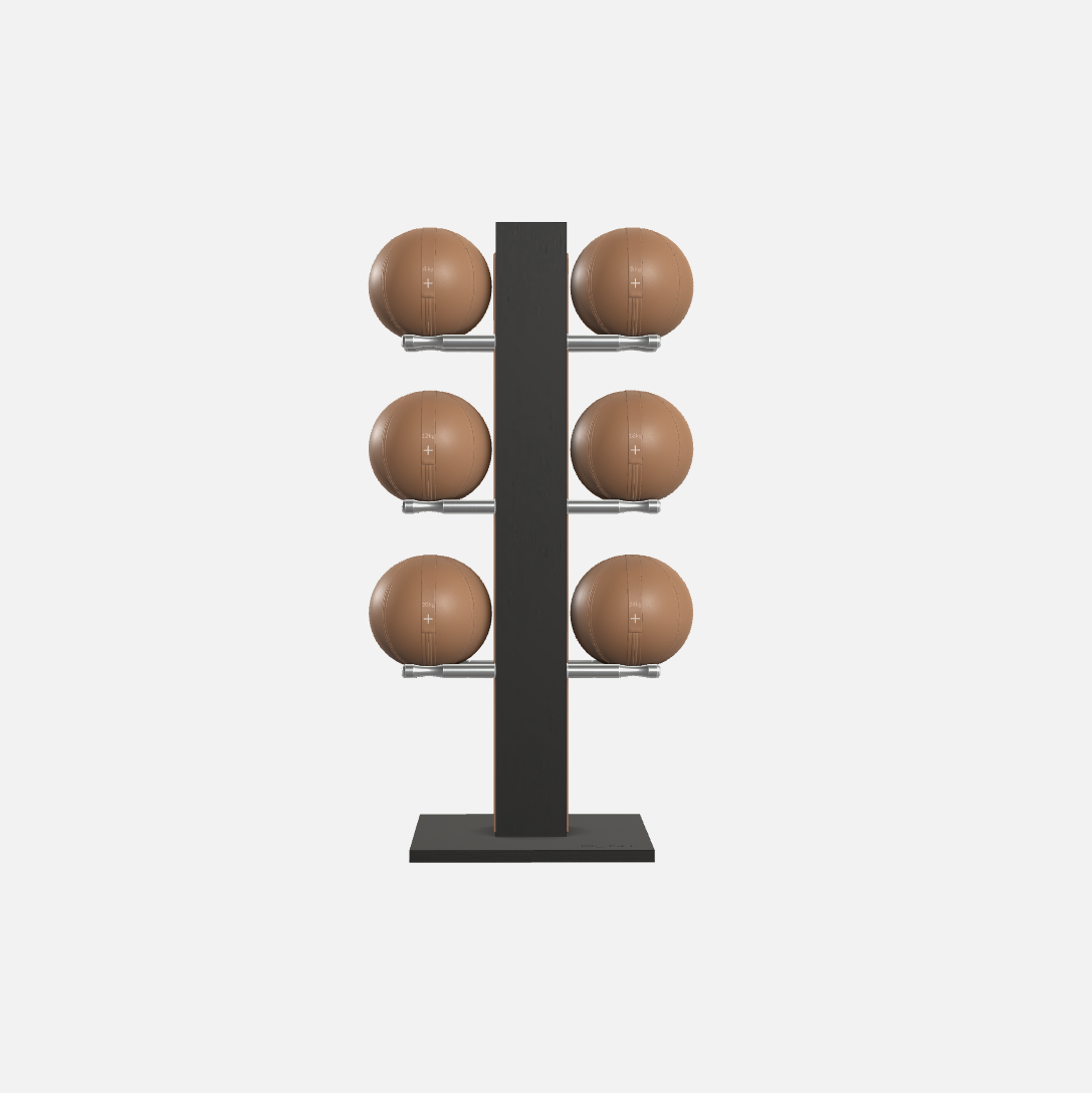 Moxa Vertical Leather Medicine Ball Set, Full