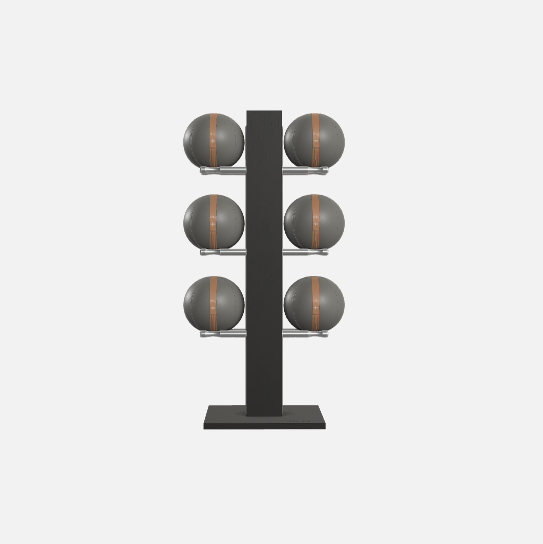 Moxa Vertical Leather Medicine Ball Set, Full