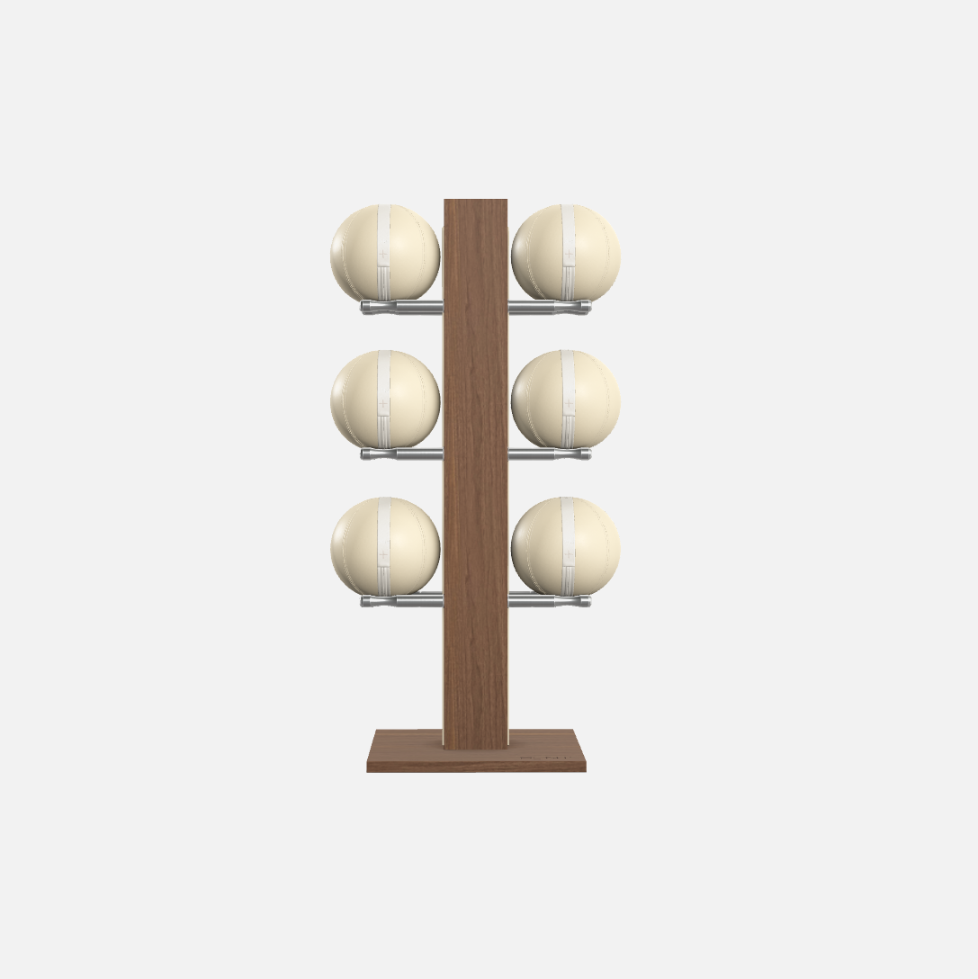 Moxa Vertical Leather Medicine Ball Set, Full lifestyle image