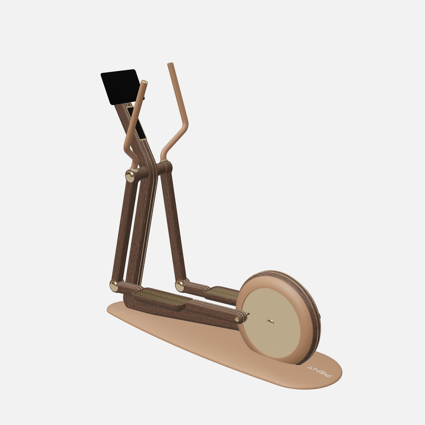 Orbita Magnetic Elliptical Machine — Gold, Dark Walnut, Brown