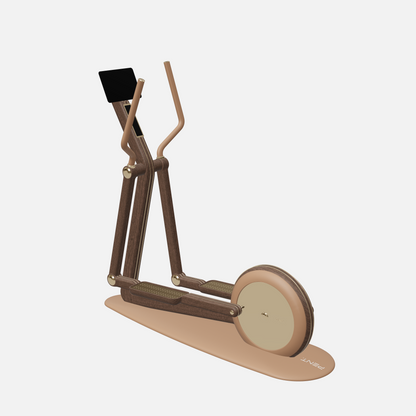 Orbita Magnetic Elliptical Machine — Gold, Dark Walnut, Brown